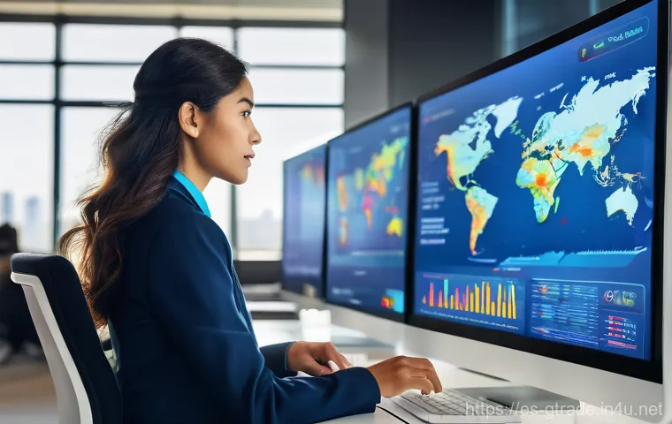 수출입 프로세스 실무 완벽 이해 - Image Prompt 1: Global Market Explorer**