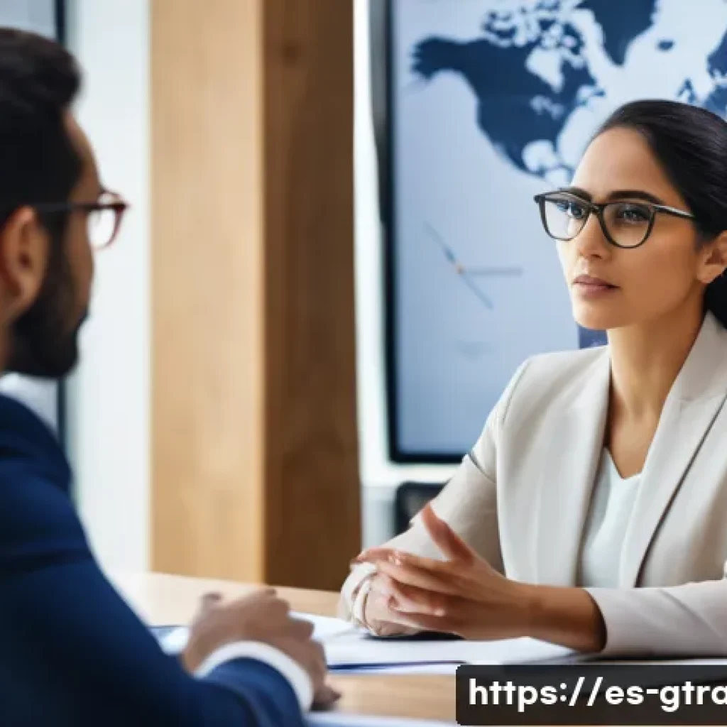 무역업계에서의 여성 전문가 성공 사례 - A professional Hispanic businesswoman leading a diverse international negotiation meeting in a moder...